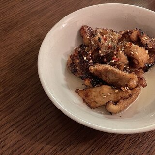 うまし！鶏皮照り焼き